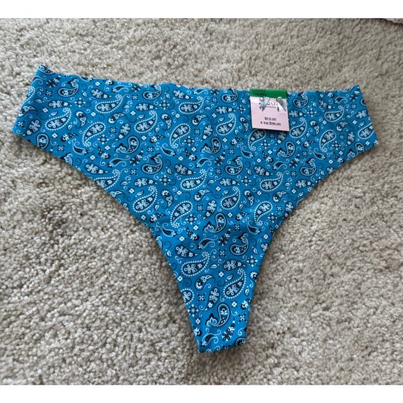 Women’s Aqua Thong Panties – L – Multiple Colors & Prints – Sexy Comfortable NWT - Picture 5 of 14